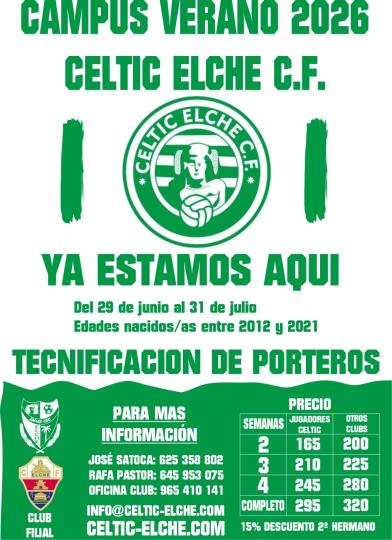 Imagen noticia Celtic Elche CF